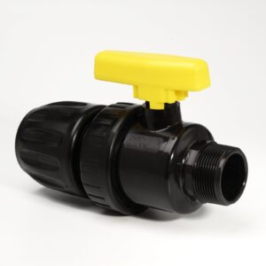 PP Ball Valve Single Union Male/Compression Joint