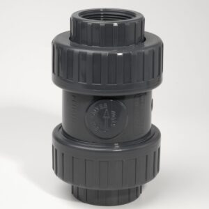 PVC Ball Check Valve Threaded Sockets FKM Seals