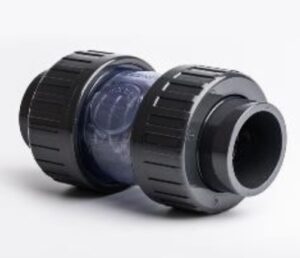 PVC Check Valve Plain Clear Inch EPDM Seals