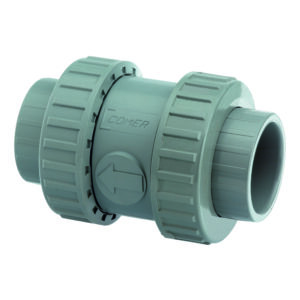 ABS Check Valve Plain Sockets Stainless Steel Spring EPDM Seals