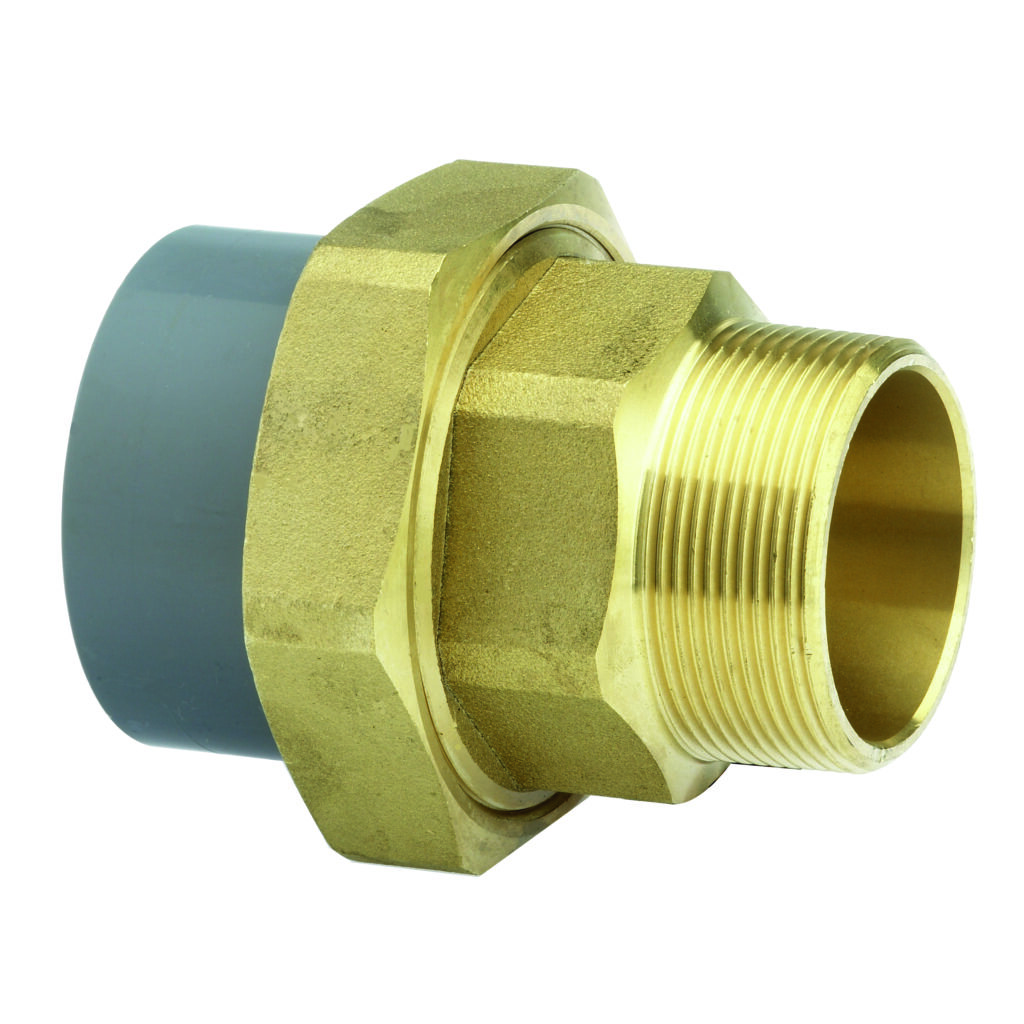 ABS Composite Union Plain/BSP Taper Male Brass Threaded | B M Plastic ...