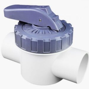 White Pool & Spa 2 Way Full Flow Shut Off Valve