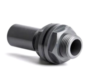 PVC Tank Connector Plain x BSP Male Threaded EPDM Gasket