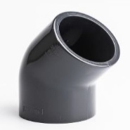 PVC Metric Plain 45 Elbow
