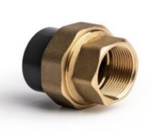 PVC Composite Union Plain x BSP Female Brass Threaded