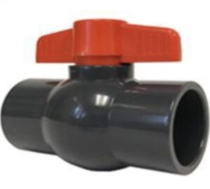 PVC Plain Compact Ball Valve - Imperial